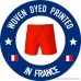 Bayahibe Men's Swimwear Shorts Quick Dry French Handmade Printed Swim Trunk Blue B07CKN6R2K